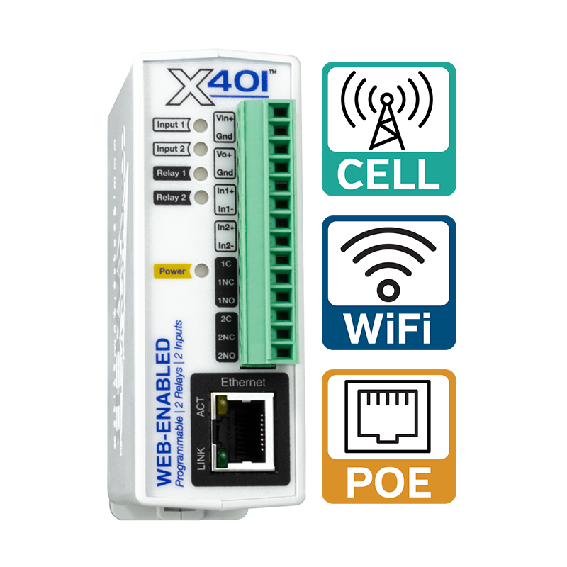 Single X-401 with all icons - 800x800 X-401 with Cell, WiFi, and POE icons