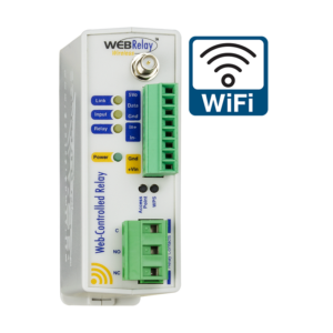 WebRelay Wireless™ WiFi-enabled single relay and input module with temperature sensor support